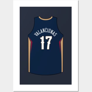 Jonas Valanciunas New Orleans Jersey Qiangy Posters and Art